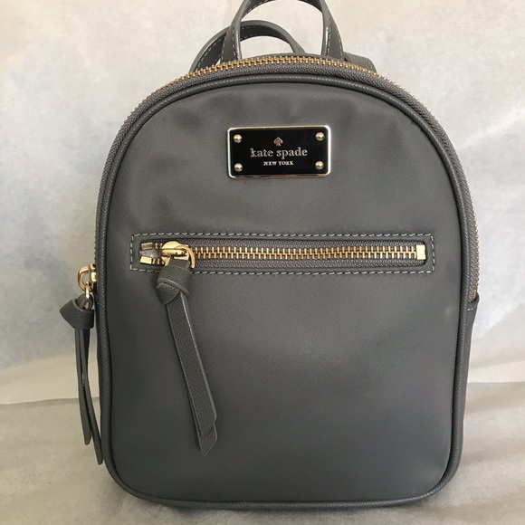 kate spade Handbags - Kate spade mini Bradley Wilson Road Backpack Gray